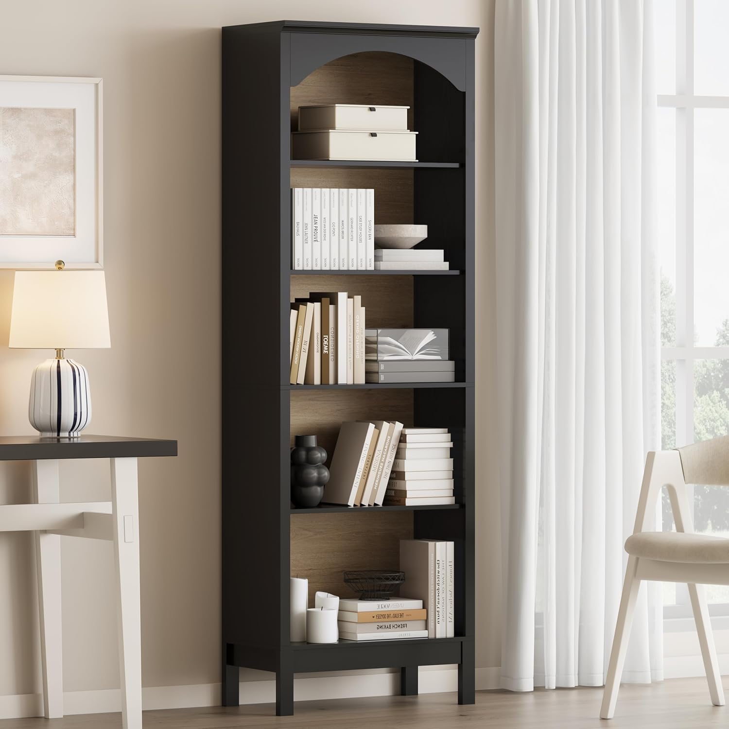 Bookshelf - رف كتب مقوس بـ 5 طبقات
