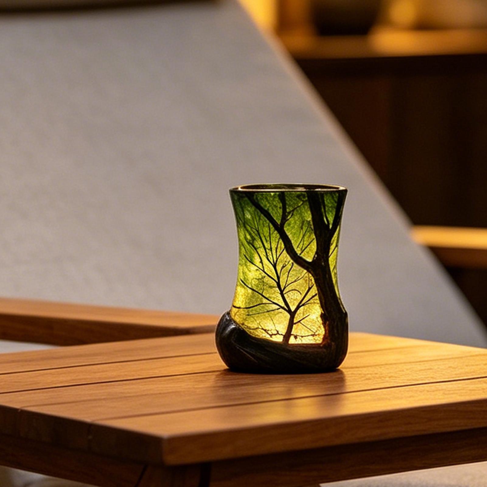 مصباح طاولة جانبي على شكل غابة - مراجعة Bookshelf وسعره