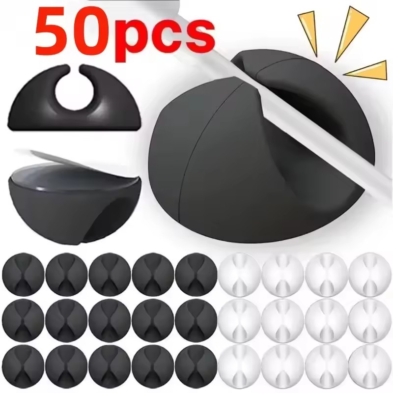 5/50 قطعة منظم كابلات صغير، مش - مراجعة Desk Organizer وسعره