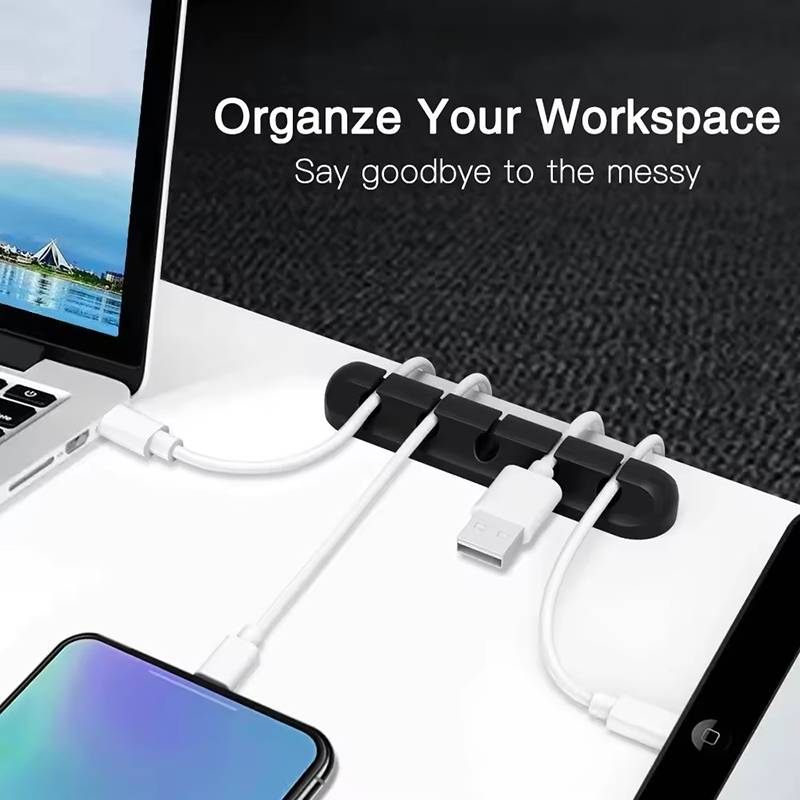 مشبك سيليكون لتنظيم كابلات USB - مراجعة Desk Organizer وسعره