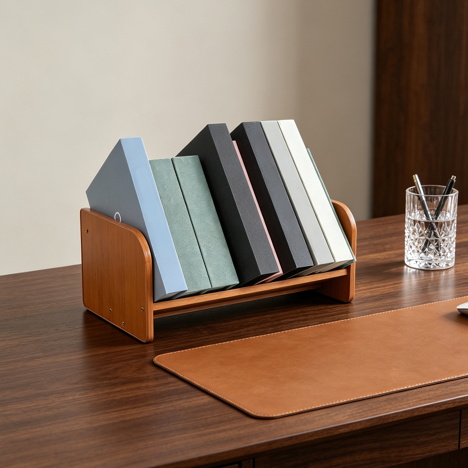 حامل أسطوانات الفينيل المصنوع  - مراجعة Desk Organizer وسعره